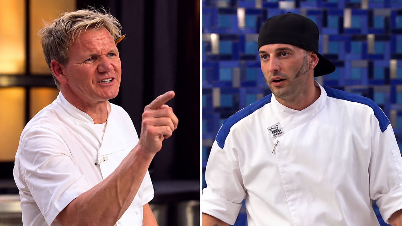 Blue team ignores Chef Ramsay and derails the lamb service