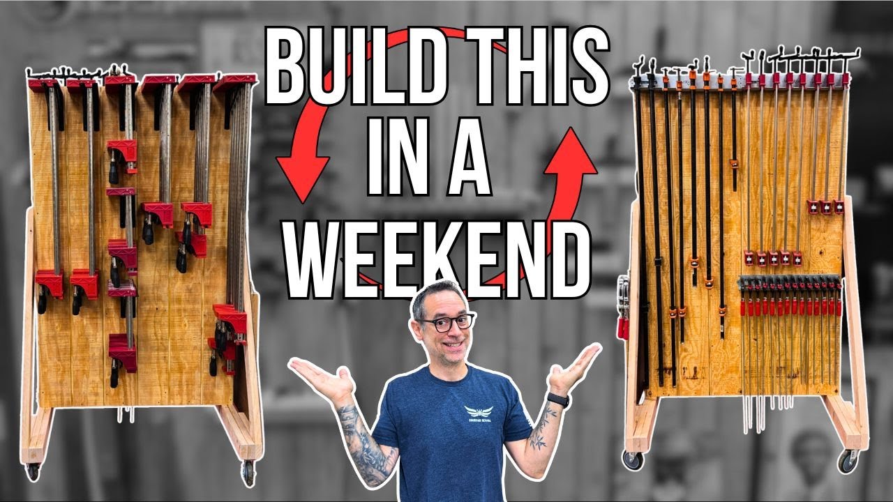 I built a mobile clamp wall that holds 80+ clamps 🔧