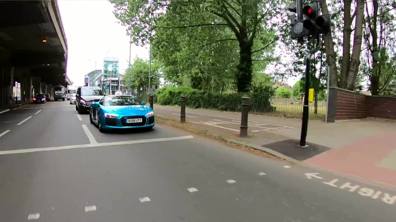 Audi R8 V10 Plus coupe after the R8 RWS Spyder pickup