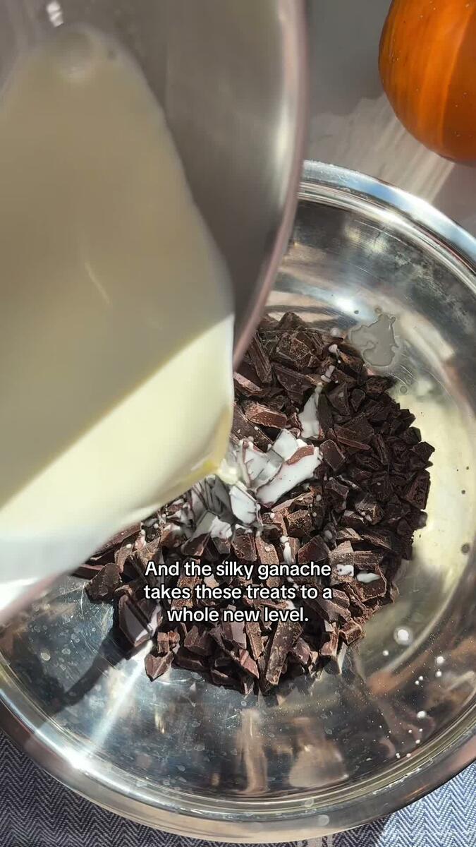 Halloween ghost brownies