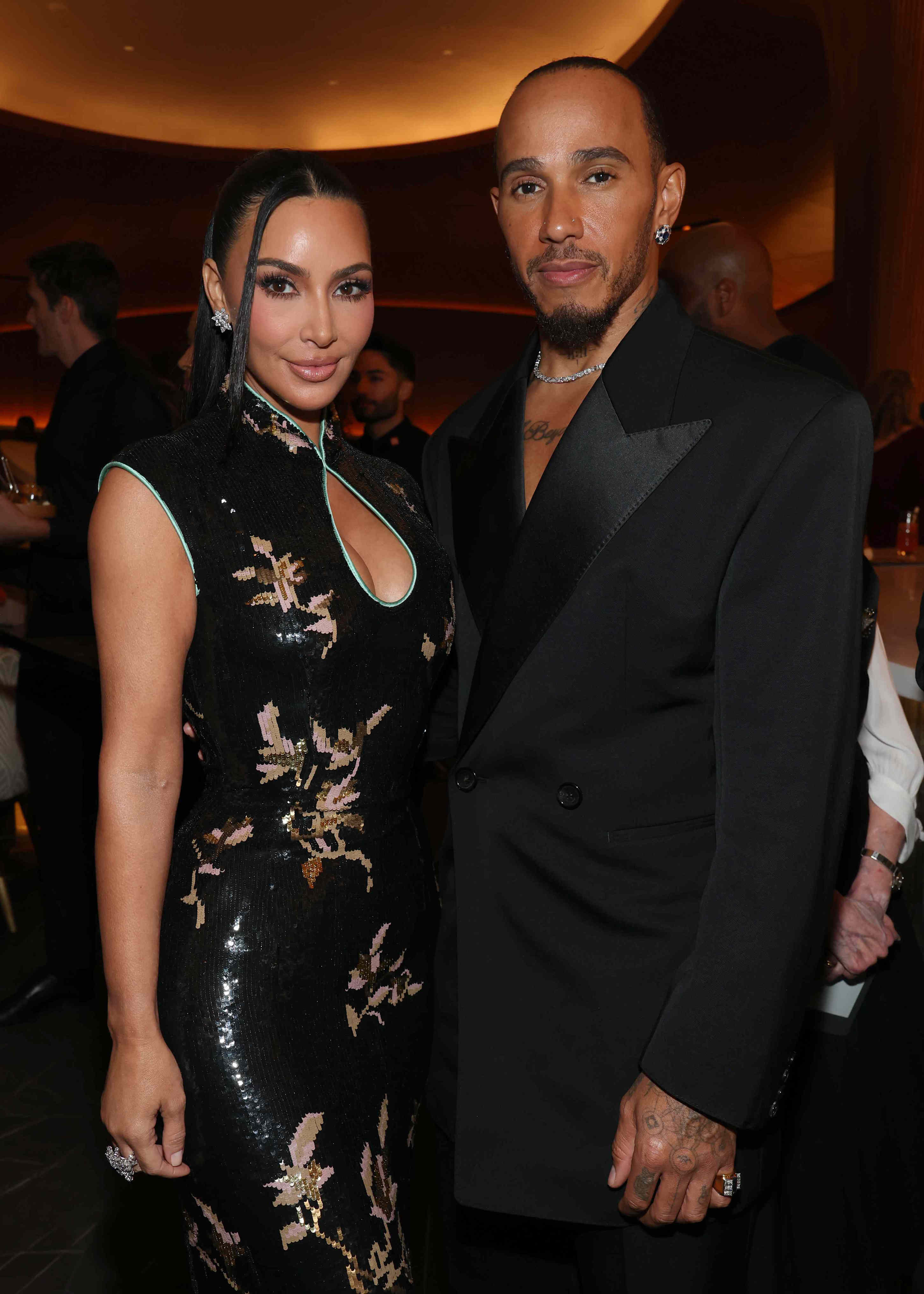 Kim Kardashian officially introduces new family member with Lewis Hamilton