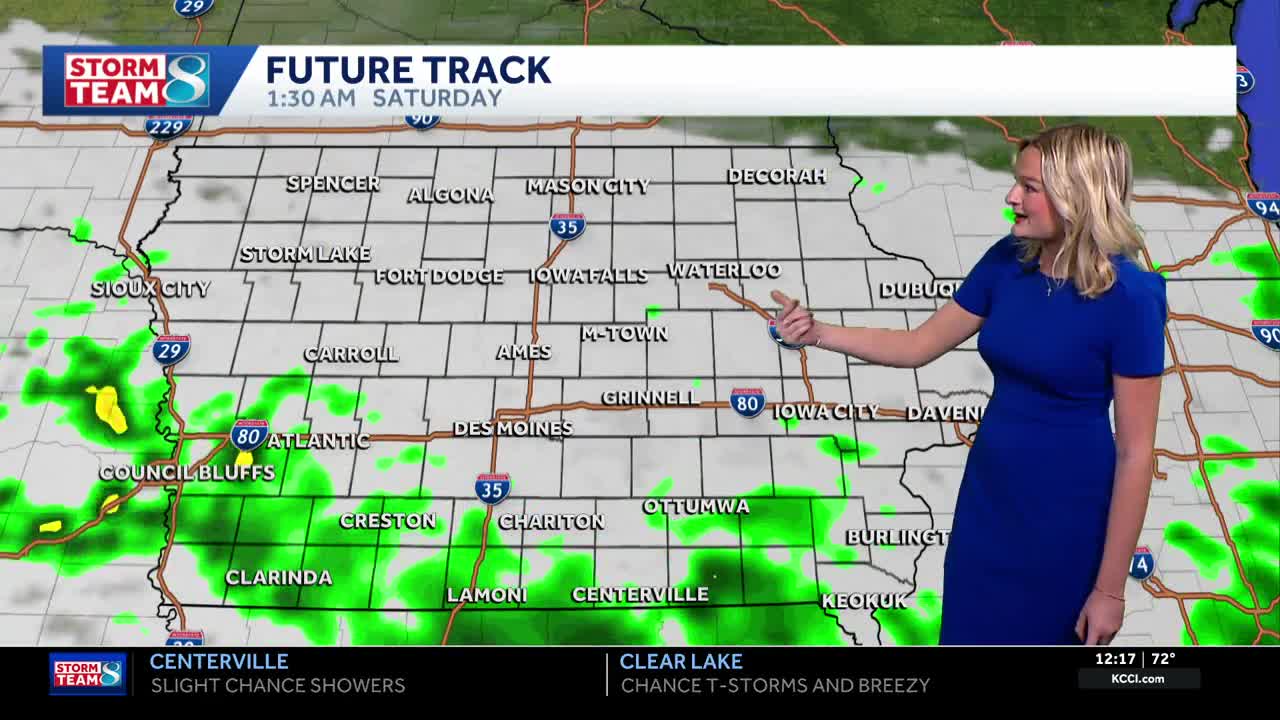 Iowa weather: Gusty winds today bring storm chances back over Iowa