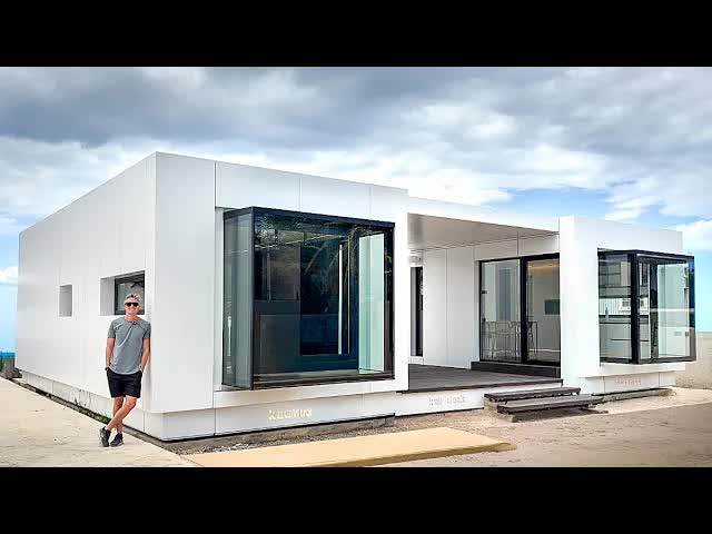 Prefab home design with breezeway in Puerto Rico!