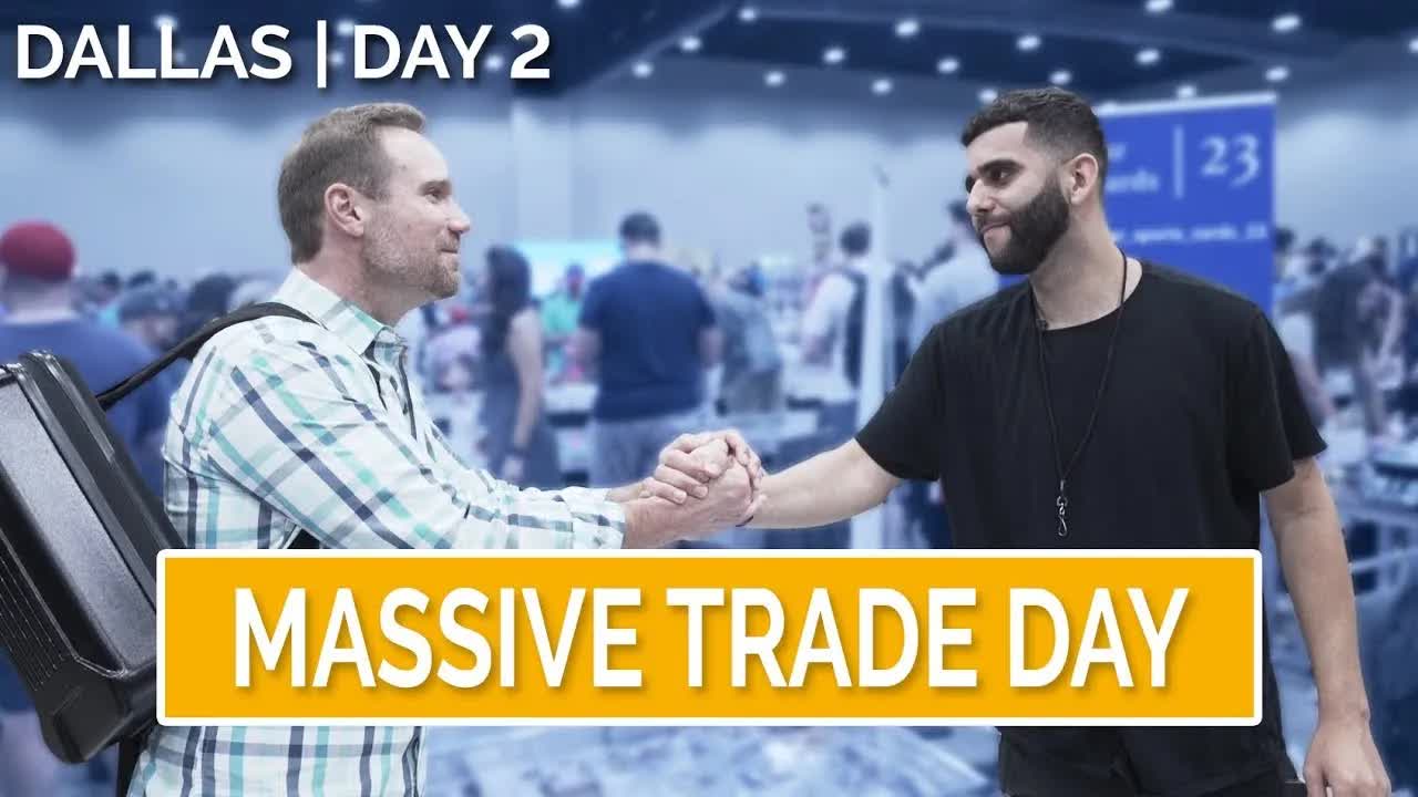 Massive trade day Dallas card show (part 2)