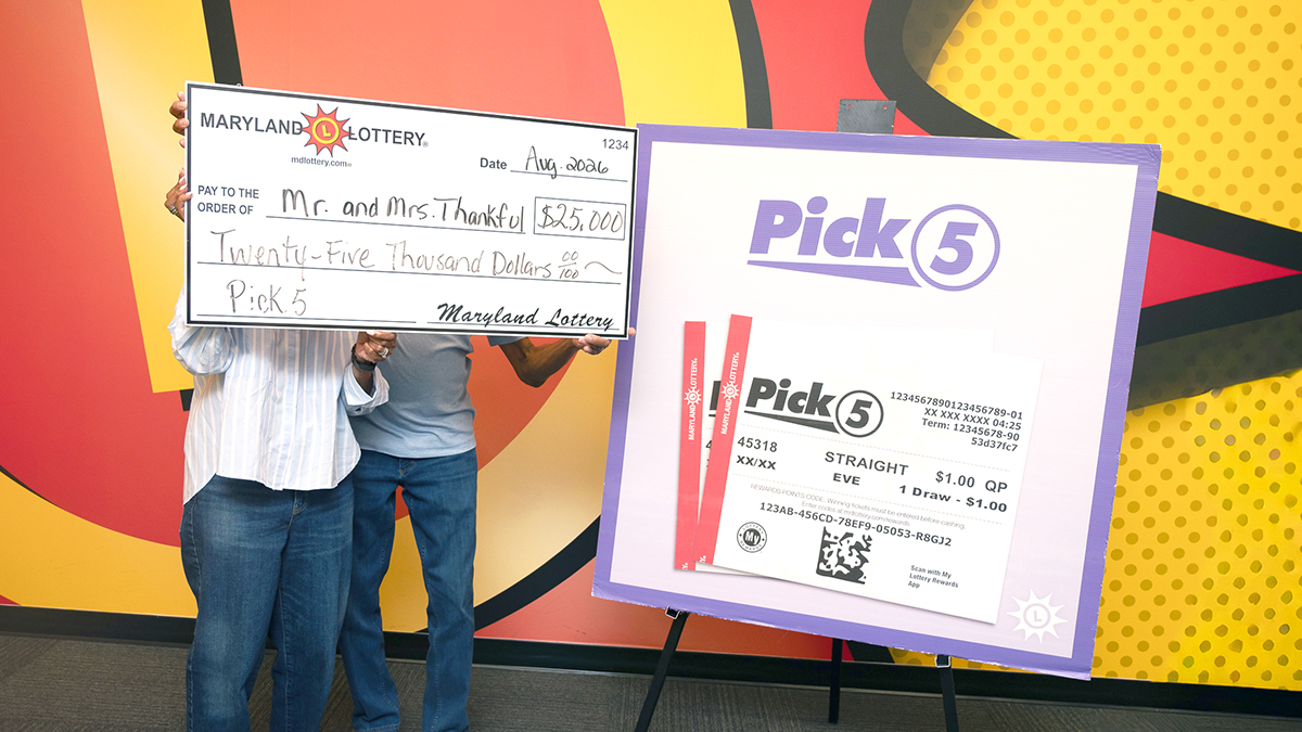 Anne Arundel County couple wins $25,000 on numbers a friend suggested ...