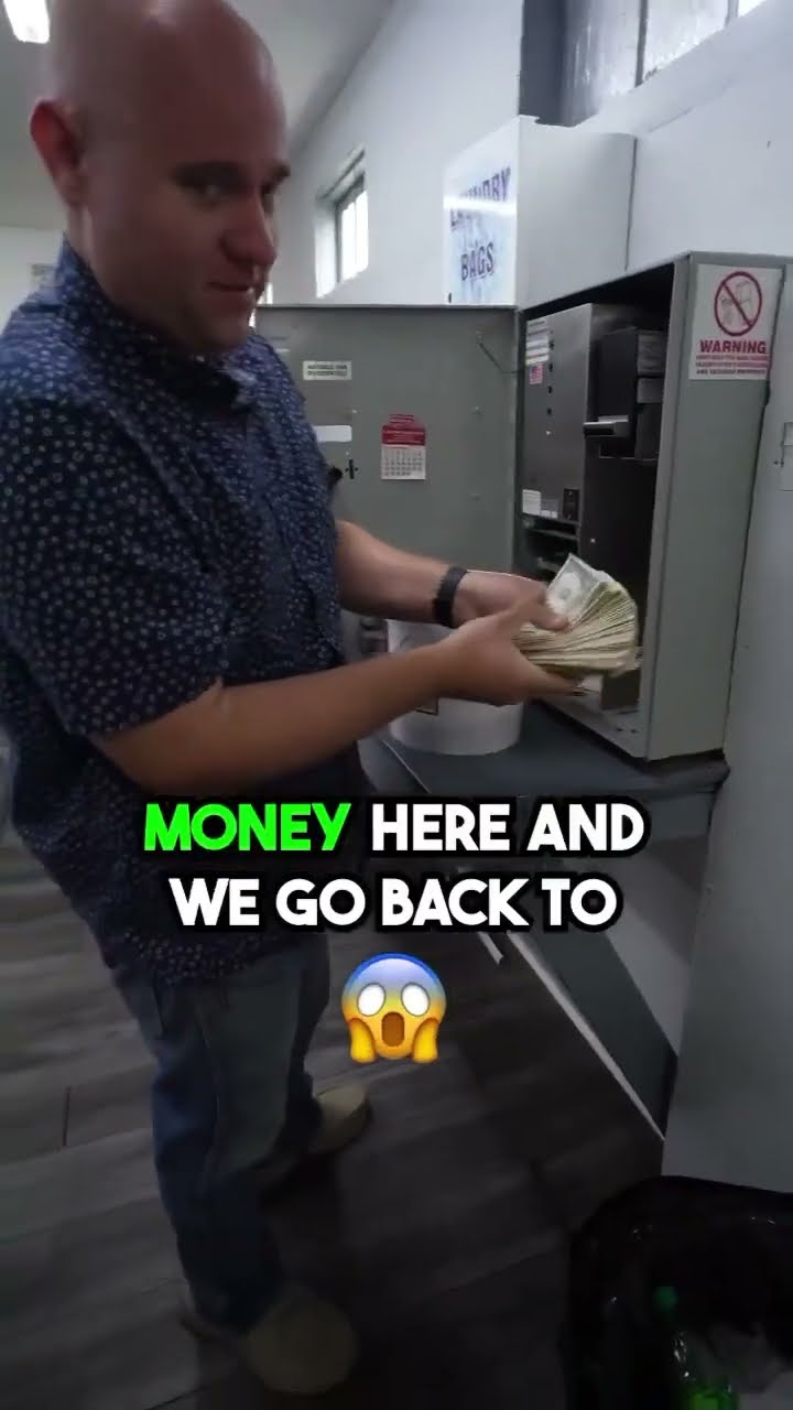 Laundromat weekend earnings revealed! Counting money and quarters
