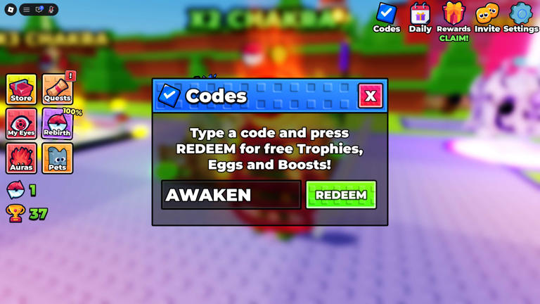+1 Anime Eyes codes