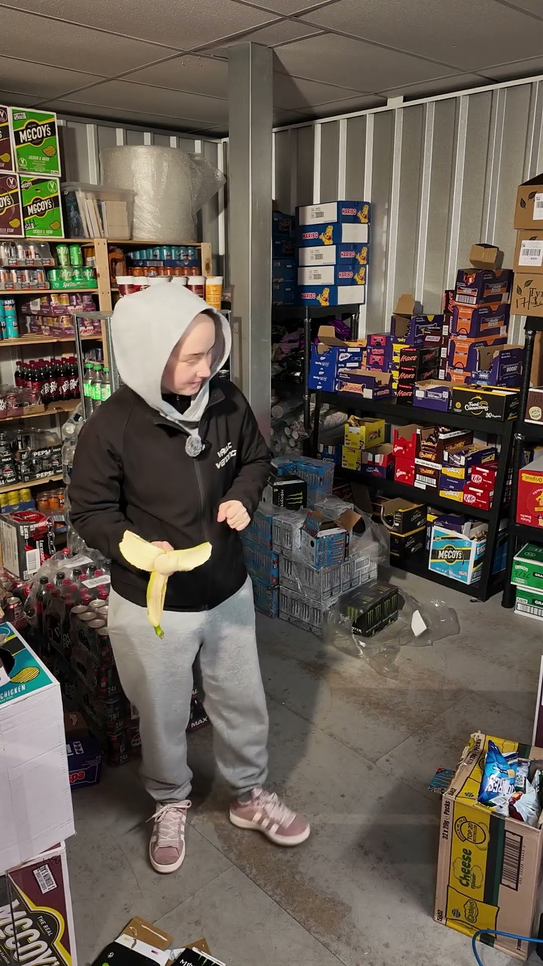 Getting ready for a cold vending day