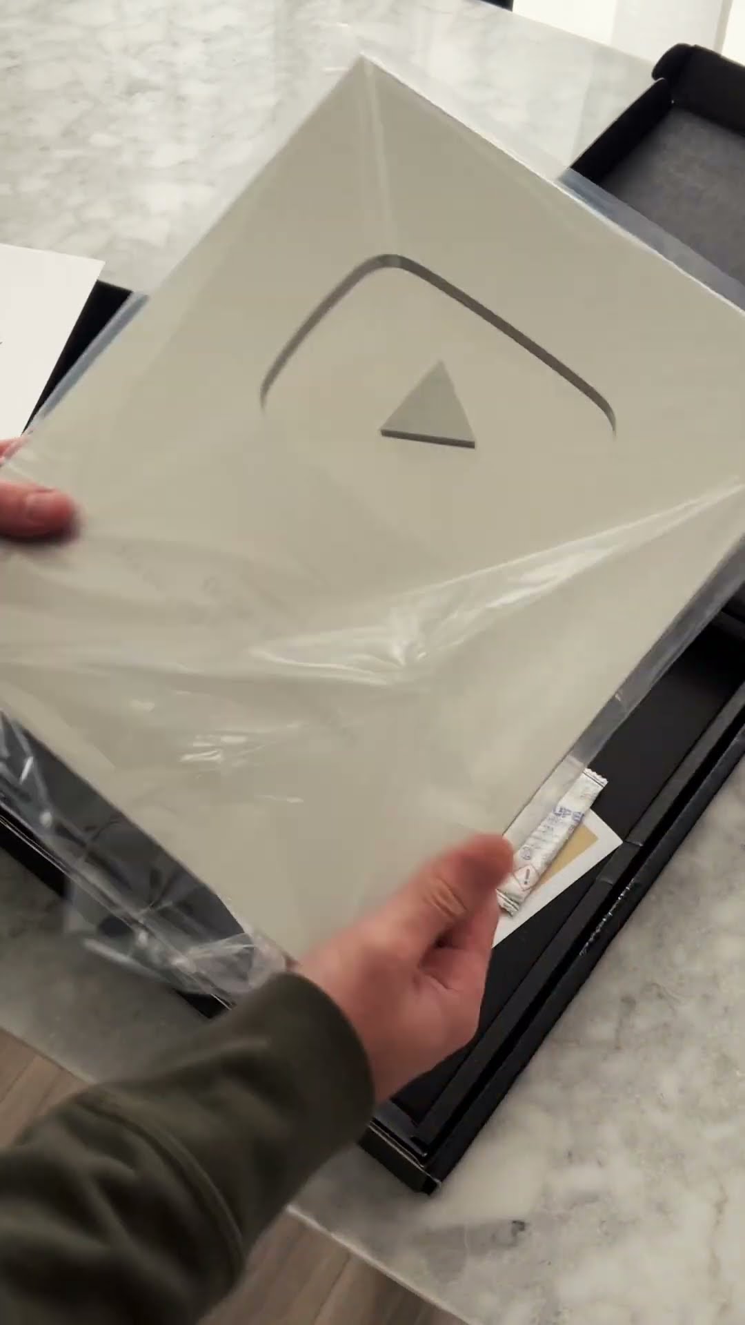 Unboxing YouTube silver play button!