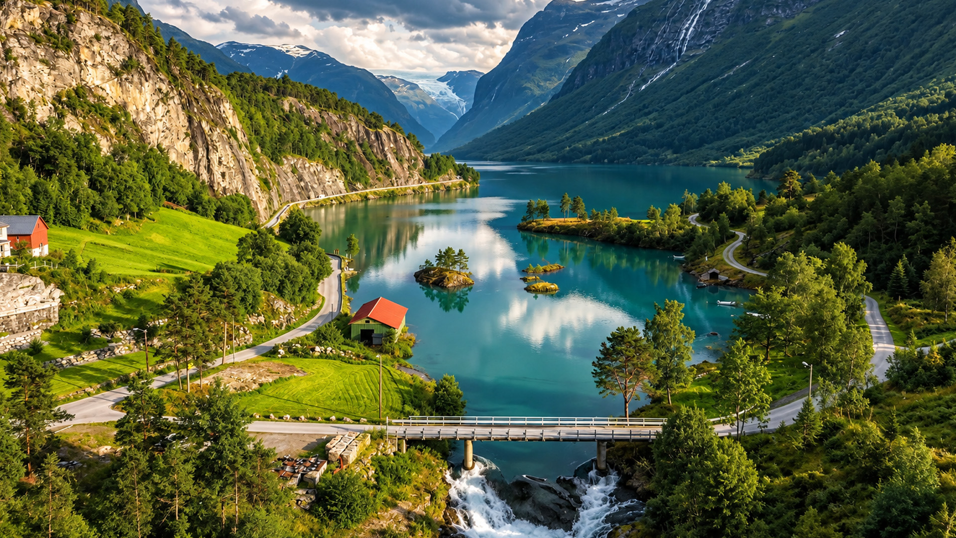 Would you live beside this remote mountain lake?
