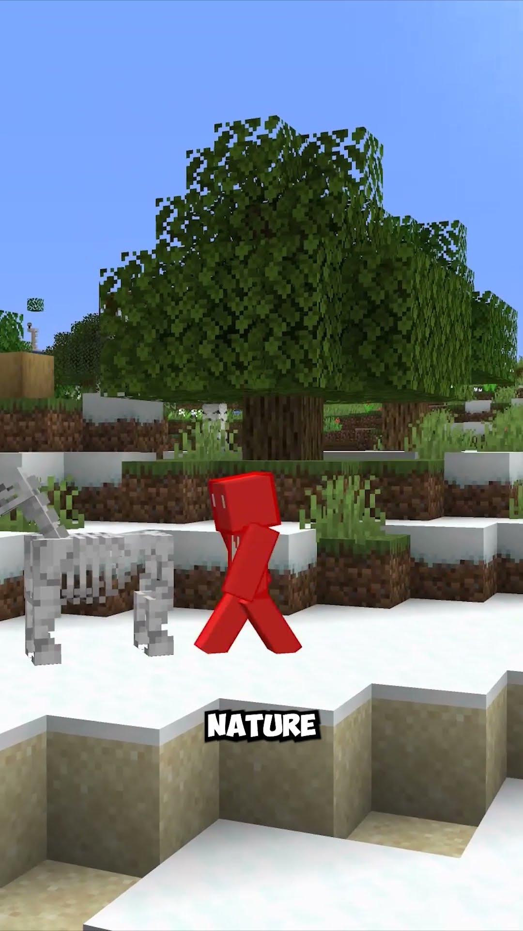 The hidden baby skeleton horse mob in Minecraft