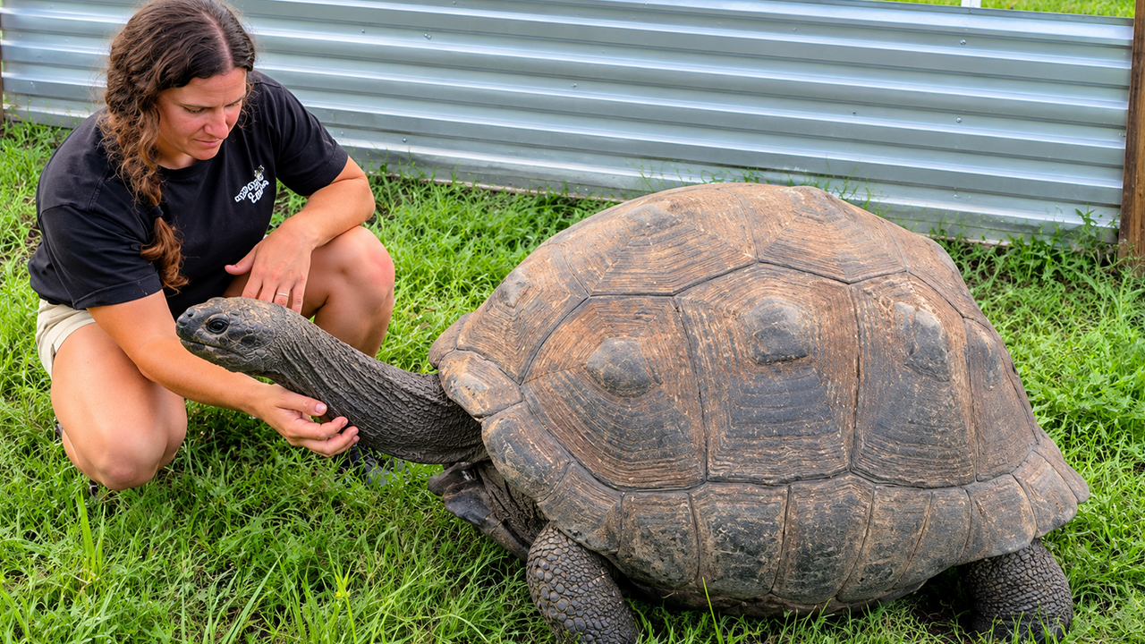 At 38, this giant tortoise is barely entering adulthood