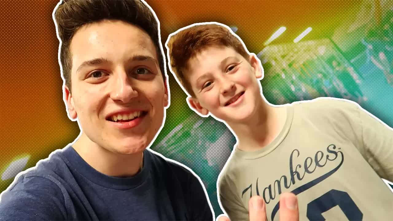 He was on Roman Atwood's vlog (birthday vlog)