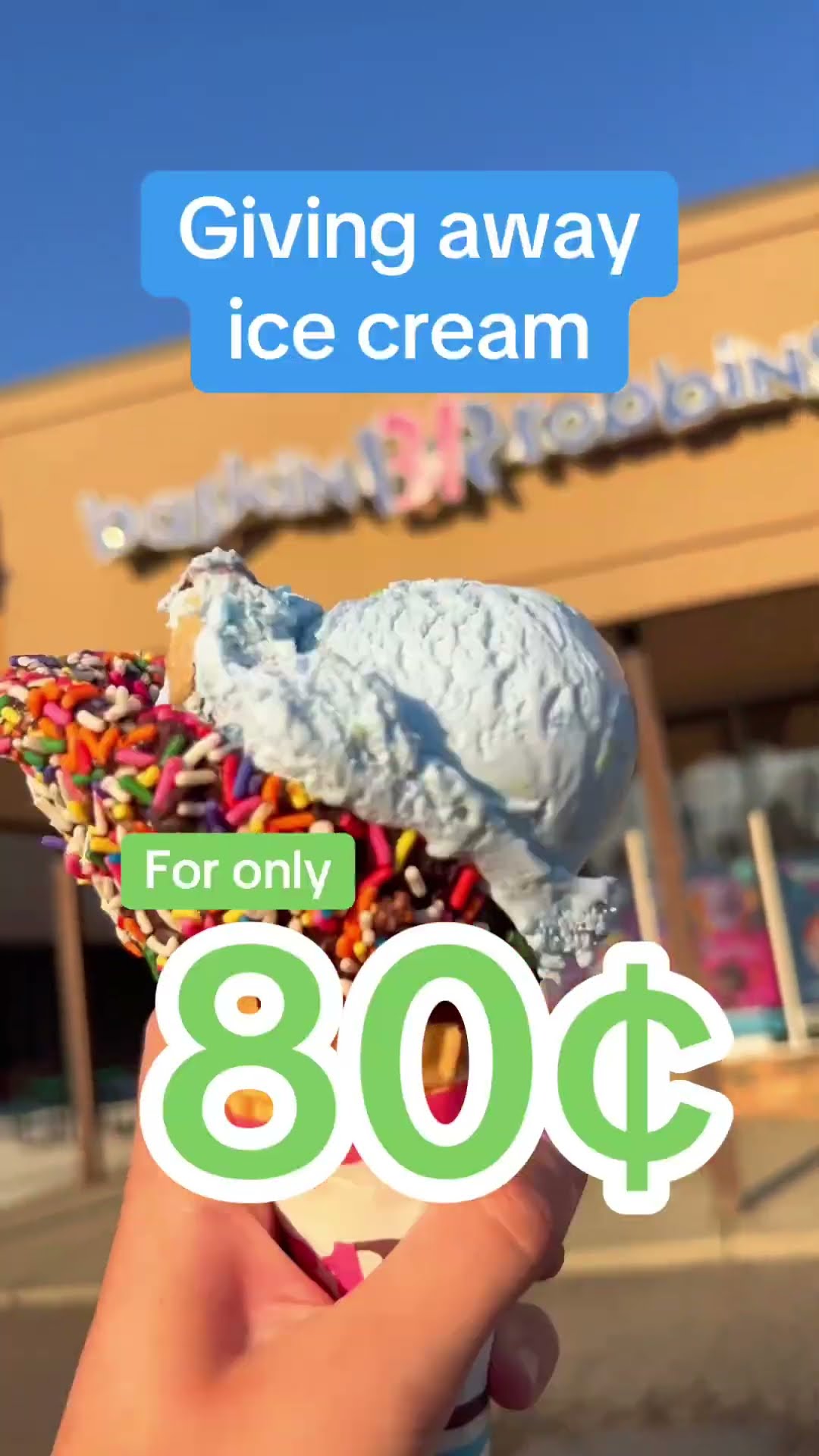 Baskin Robbins 80 cent scoops on December 7th!