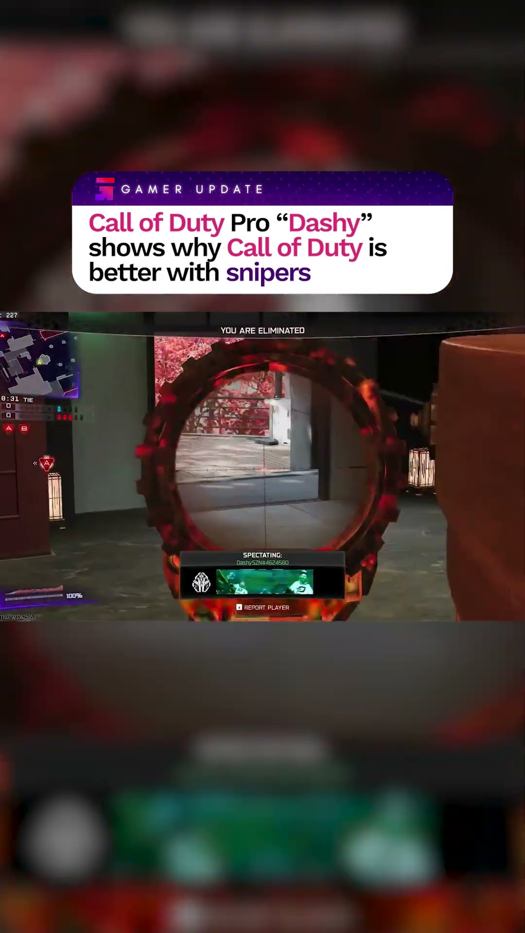 COD Dashy's insane sniper plays