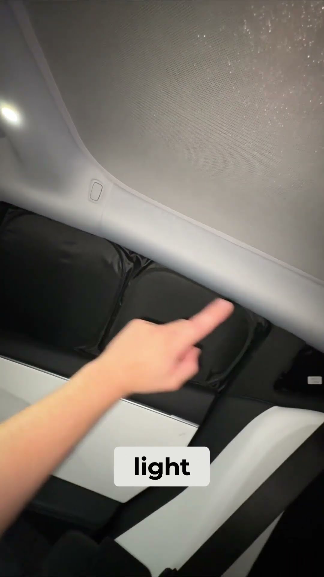 Tesla Model 3 stealth camping setup