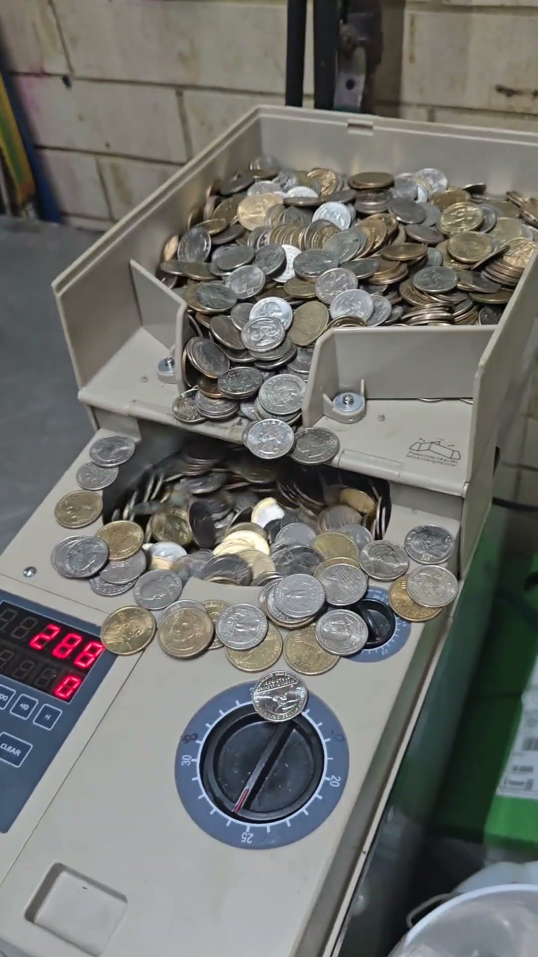 Carwash income: coin machine earnings