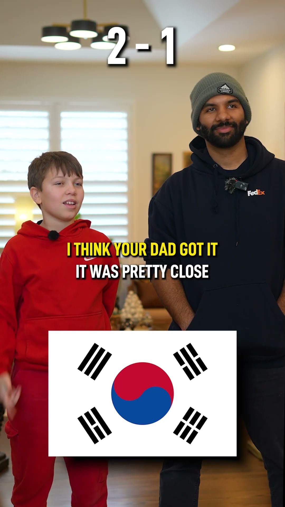 Genius son dominates dad in country flag challenge!