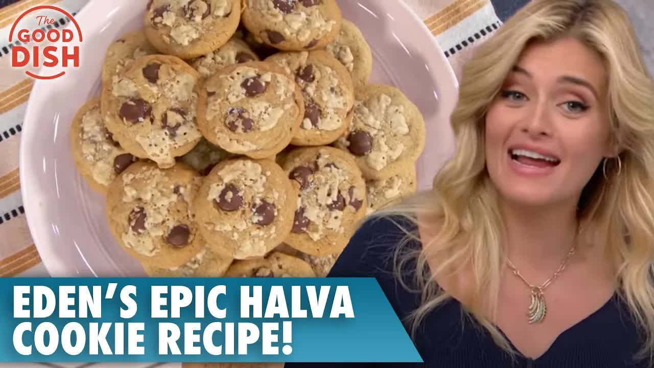 Eden Grinshpan’s salted halva chocolate chip cookies recipe | Oz Wellness
