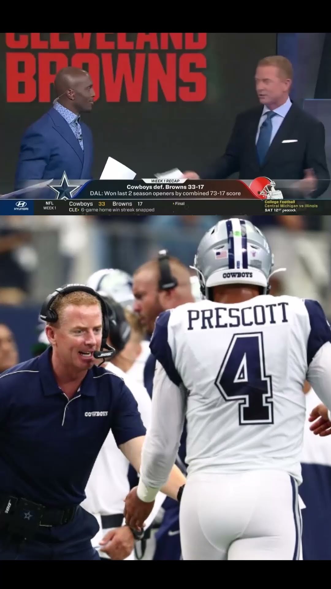 Jason Garrett defends Dak Prescott against 'clowns'