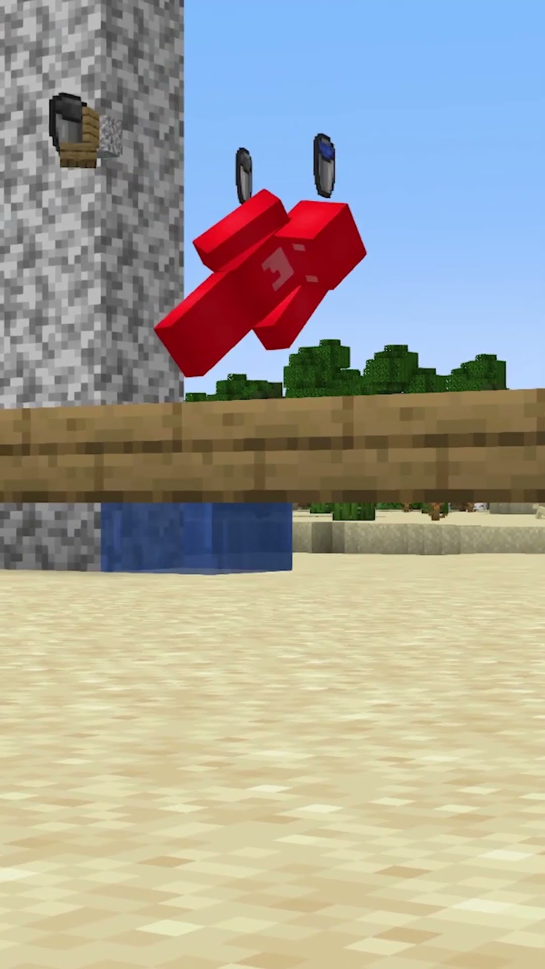 Water bucket save impossible with inverted slab