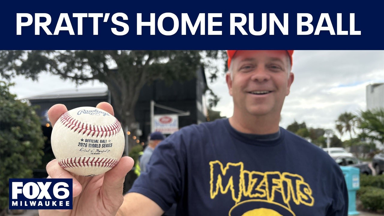 Brewers fan snags Pratt's World Series home run ball