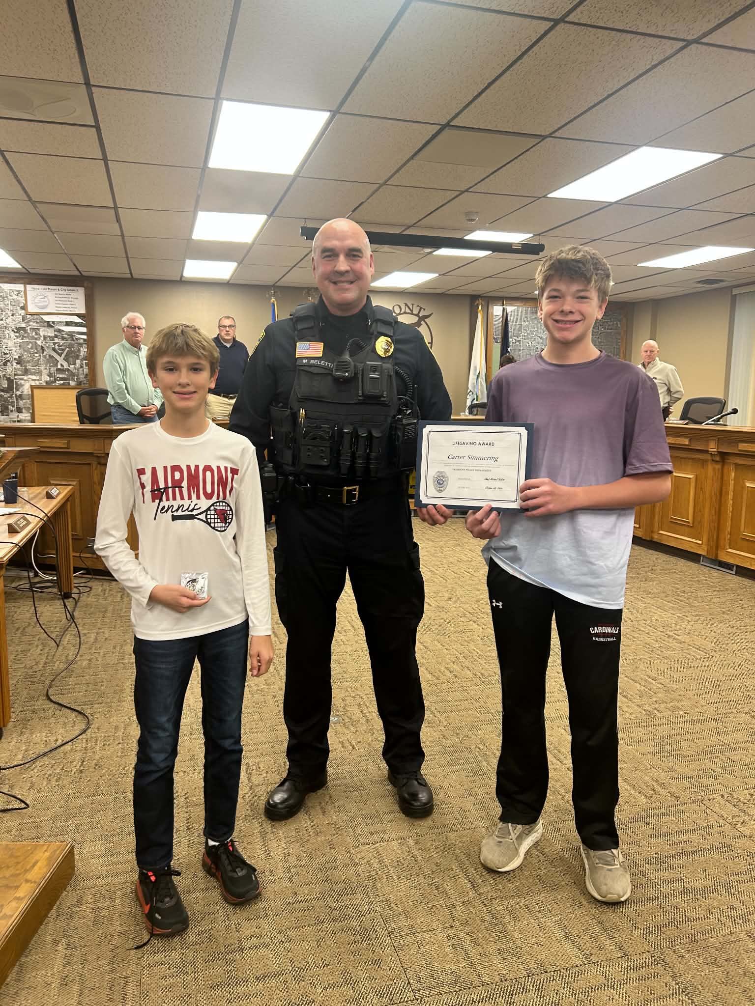 Fairmont High School student honored with lifesaving award for saving ...