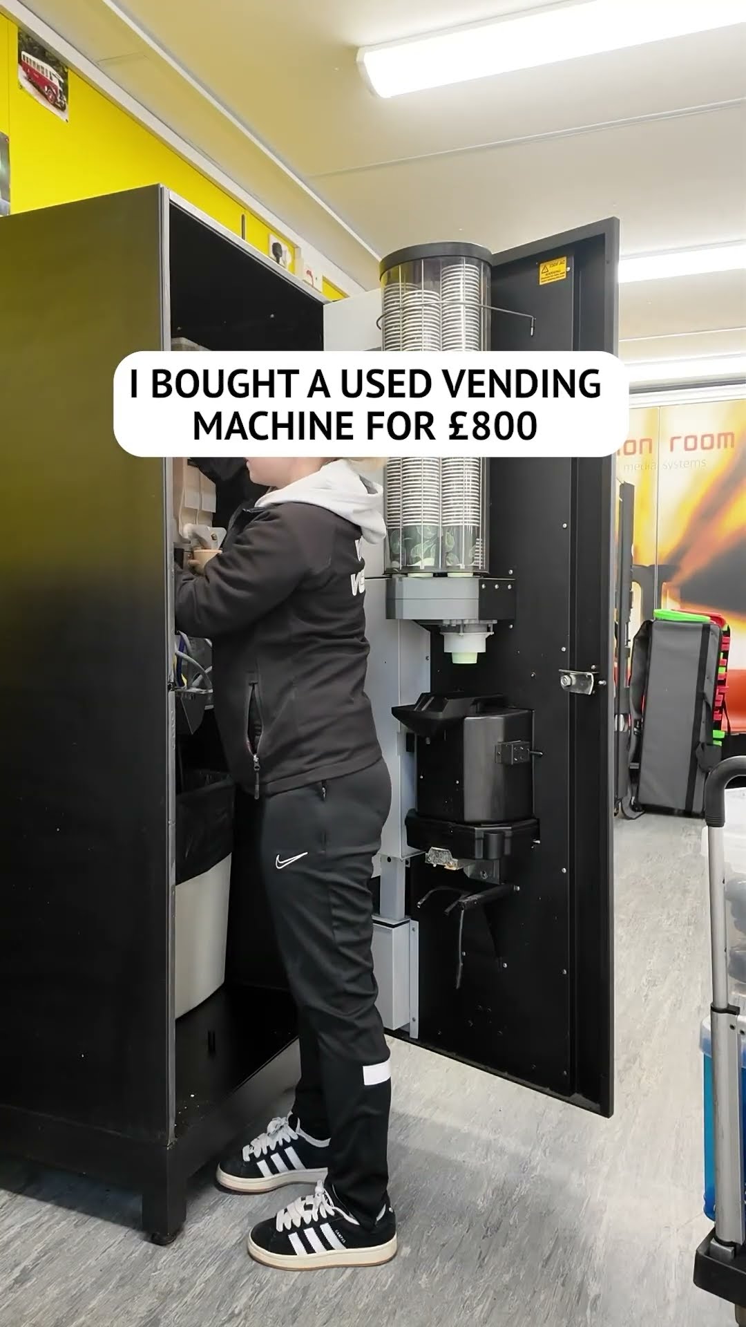 Vending machine business: used machine profits