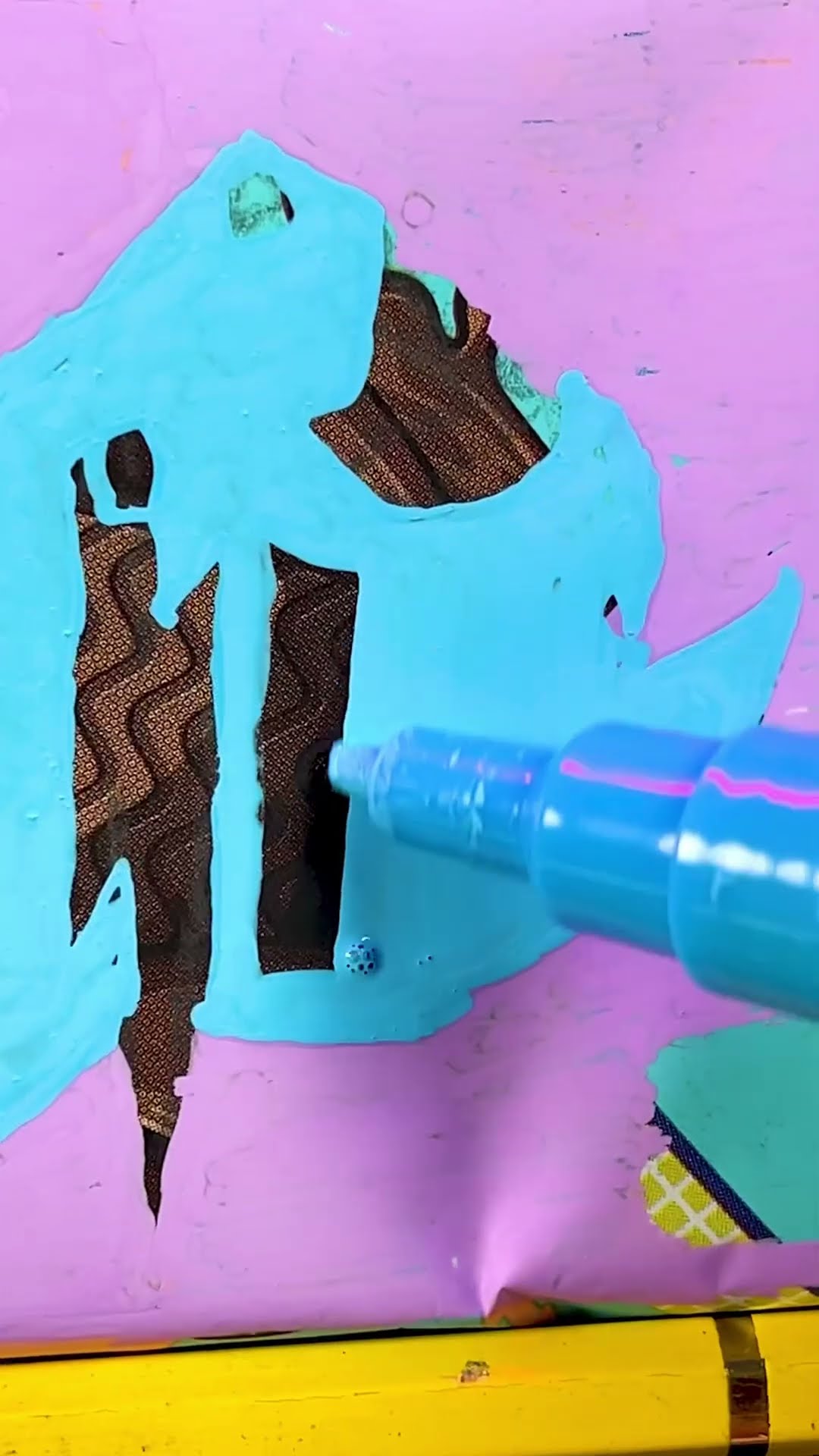 Painting @MrBeast on MrBeast bar…