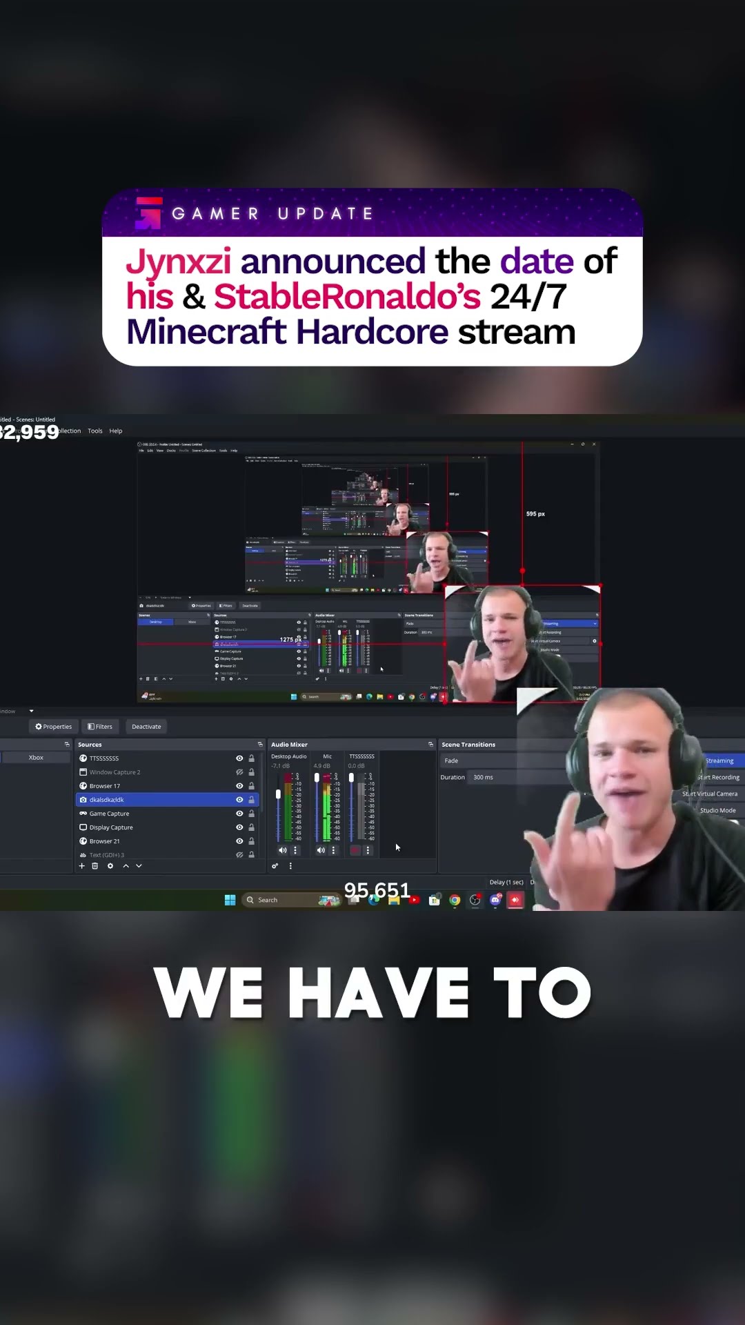 Jynxzi announced the date of his Minecraft hardcore marathon