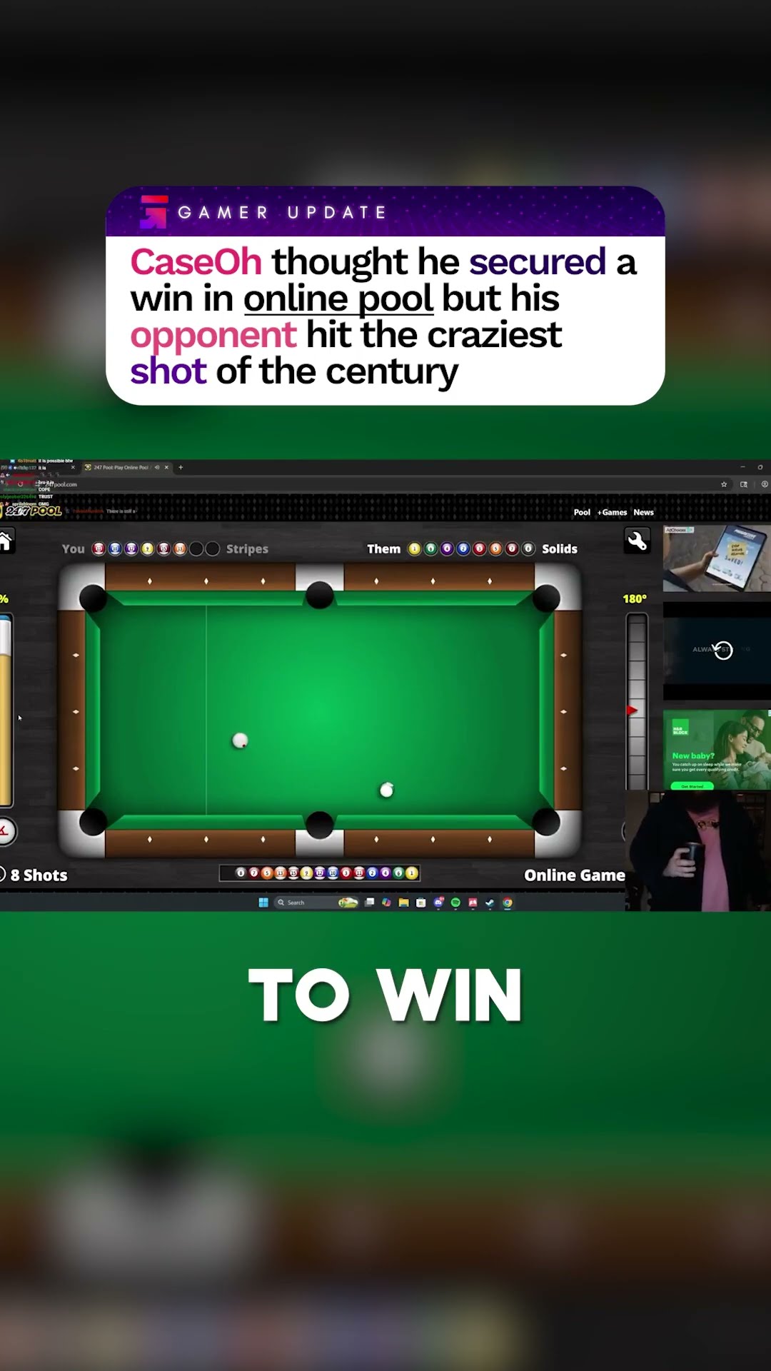 CaseOh rages at online pool hackers!