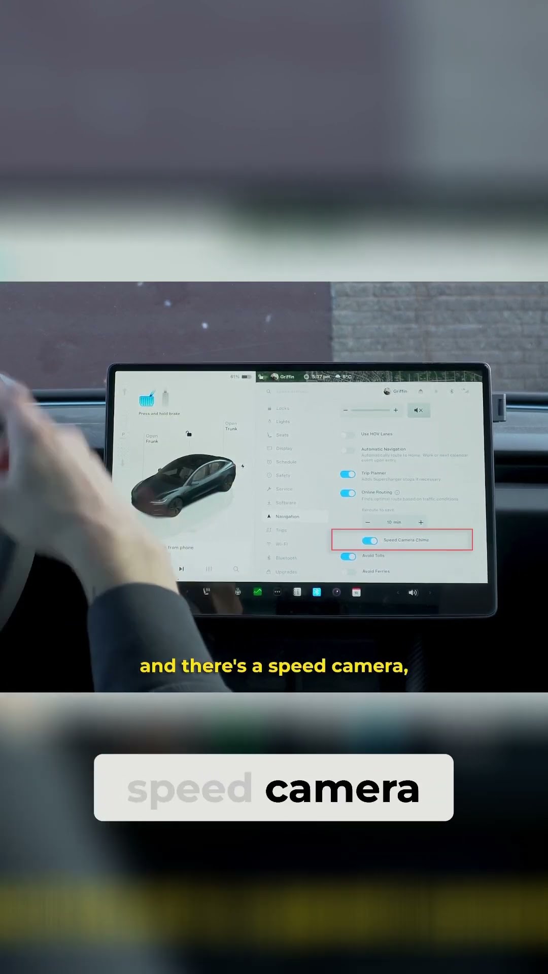 Tesla speed camera chime setting: absolute must