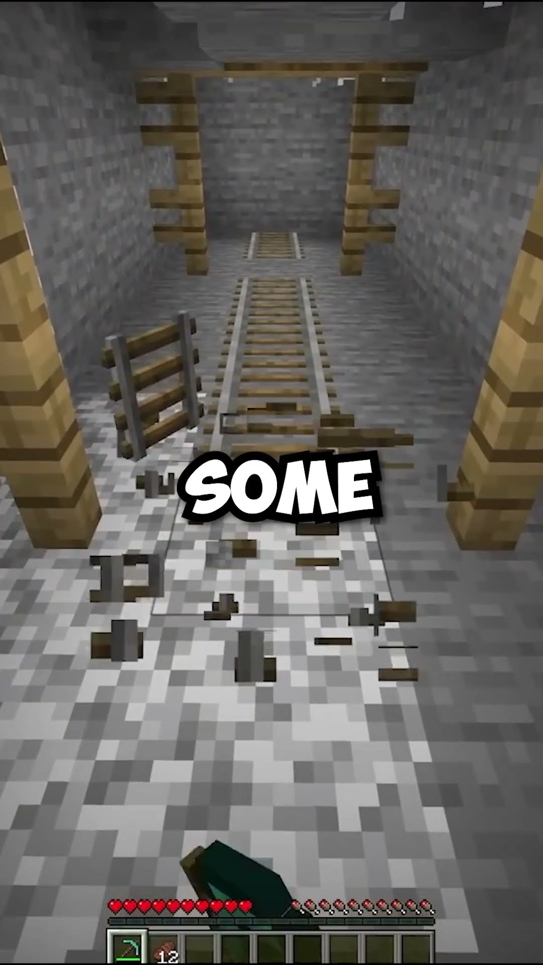 Minecraft rail crafting alternative: Mine shaft rails
