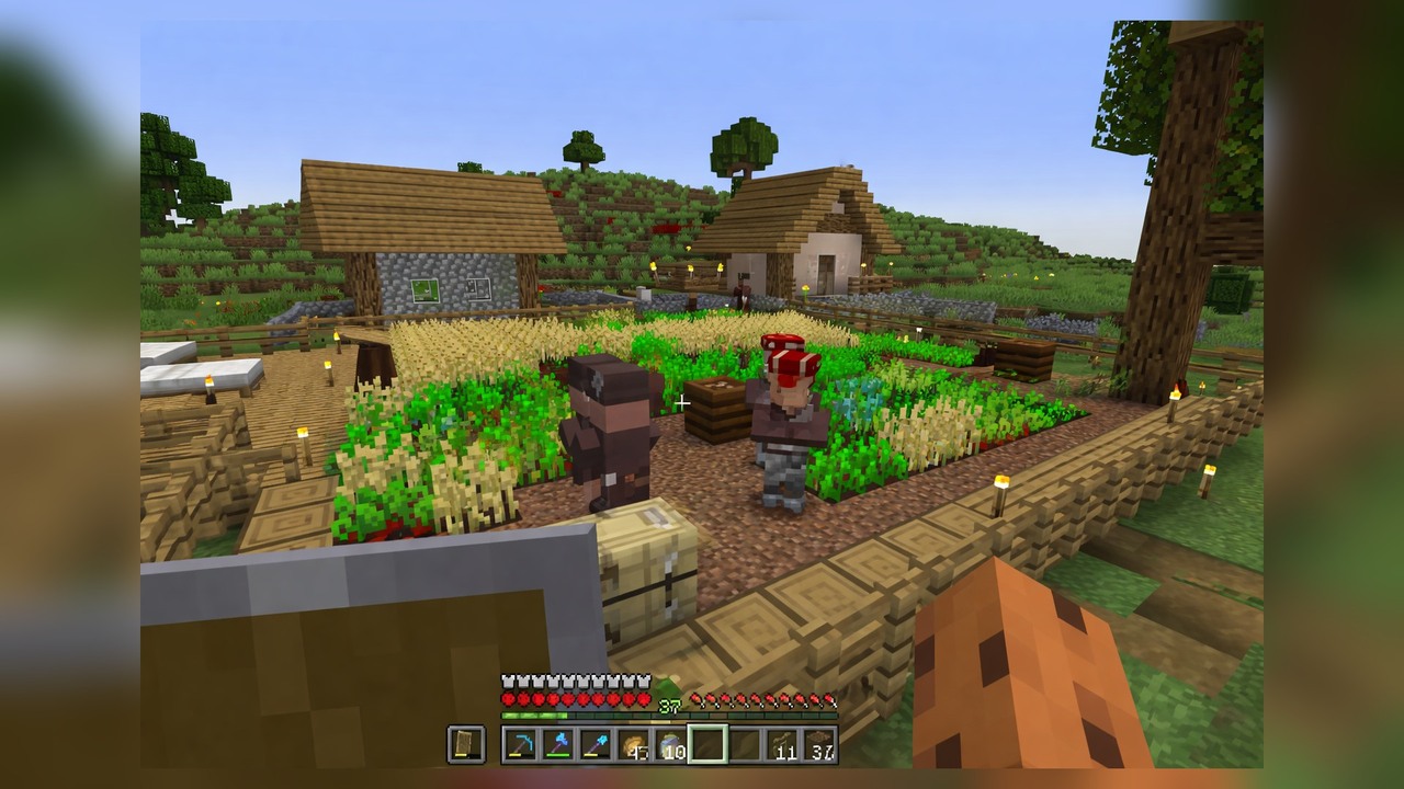 AcookieGod builds a sheep farm inside a tiny Minecraft circle