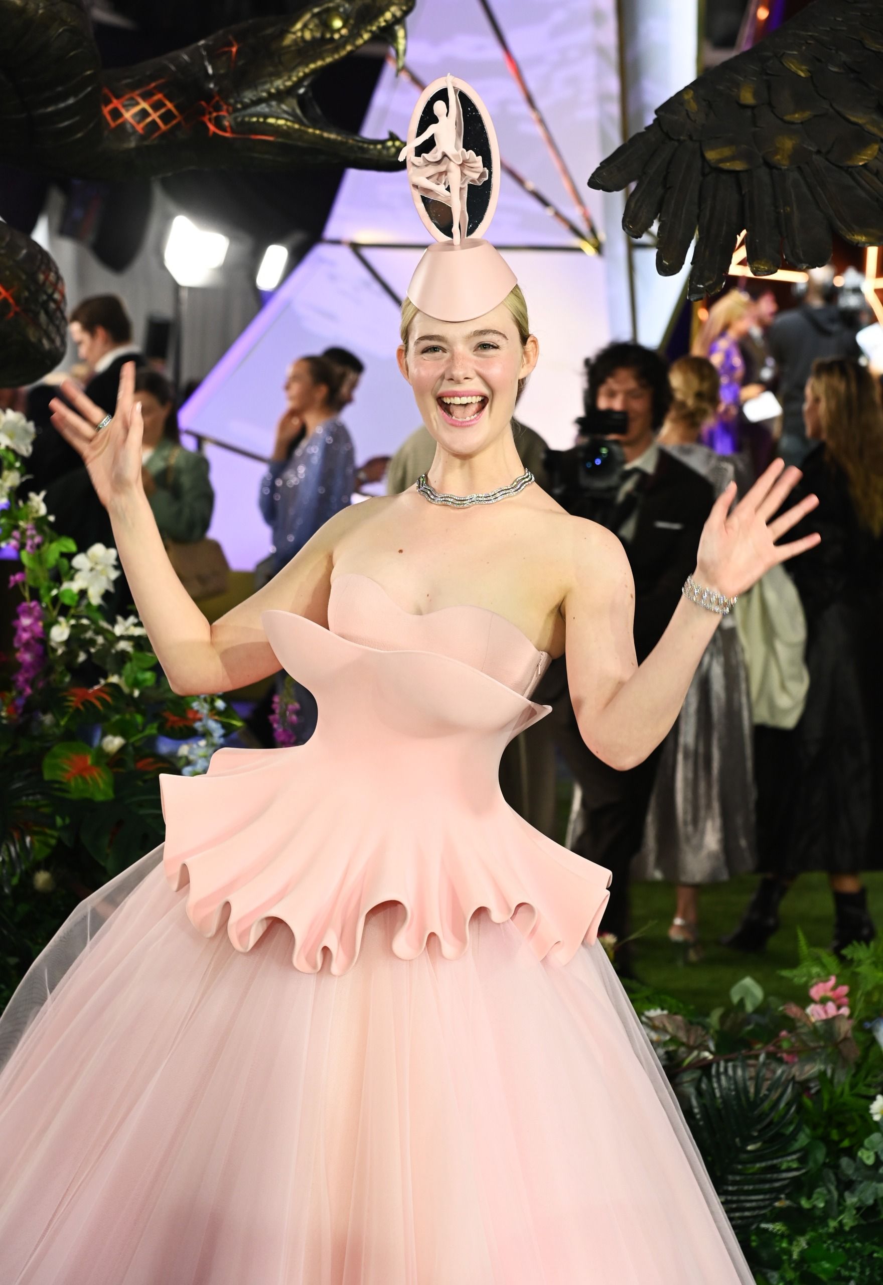 Elle Fanning's 'Sunrise on the Reaping' dress is balletcore-meets ...