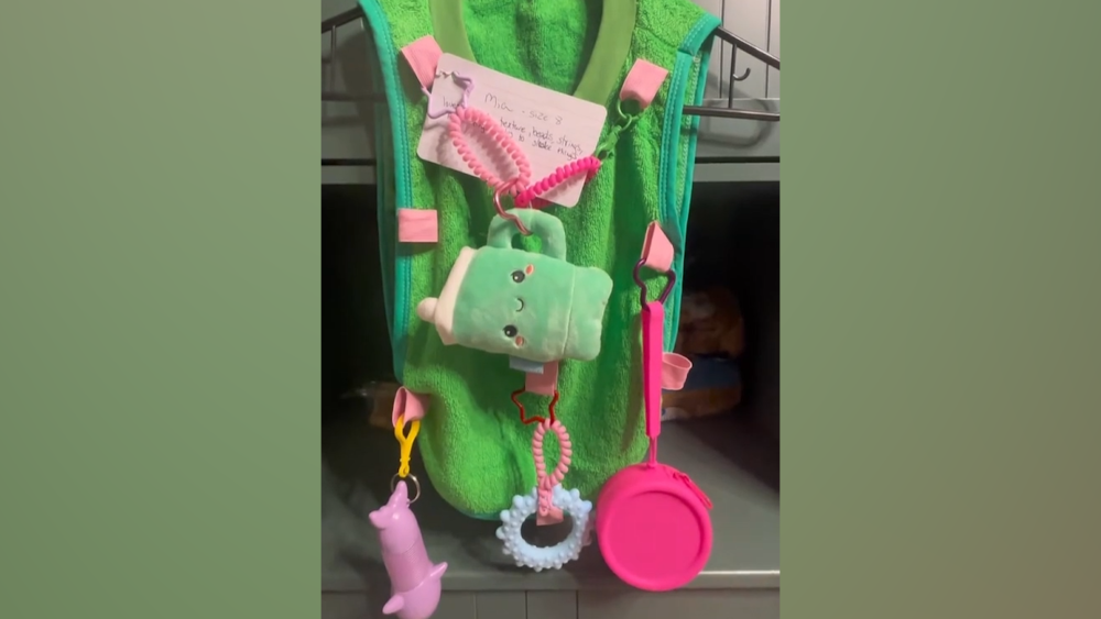 Moore woman creates life-changing sensory bib for people with disabilities