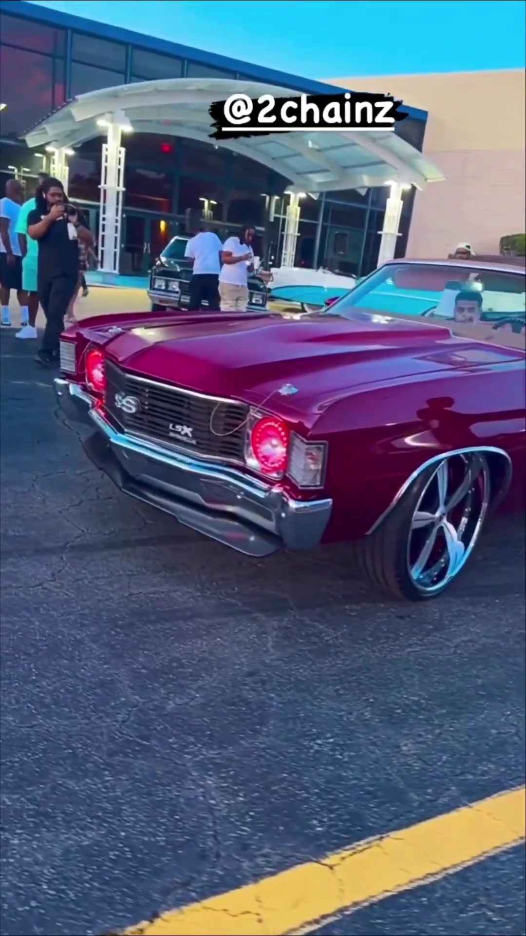 2Chainz in his Chevelle SS Vert on Forgios