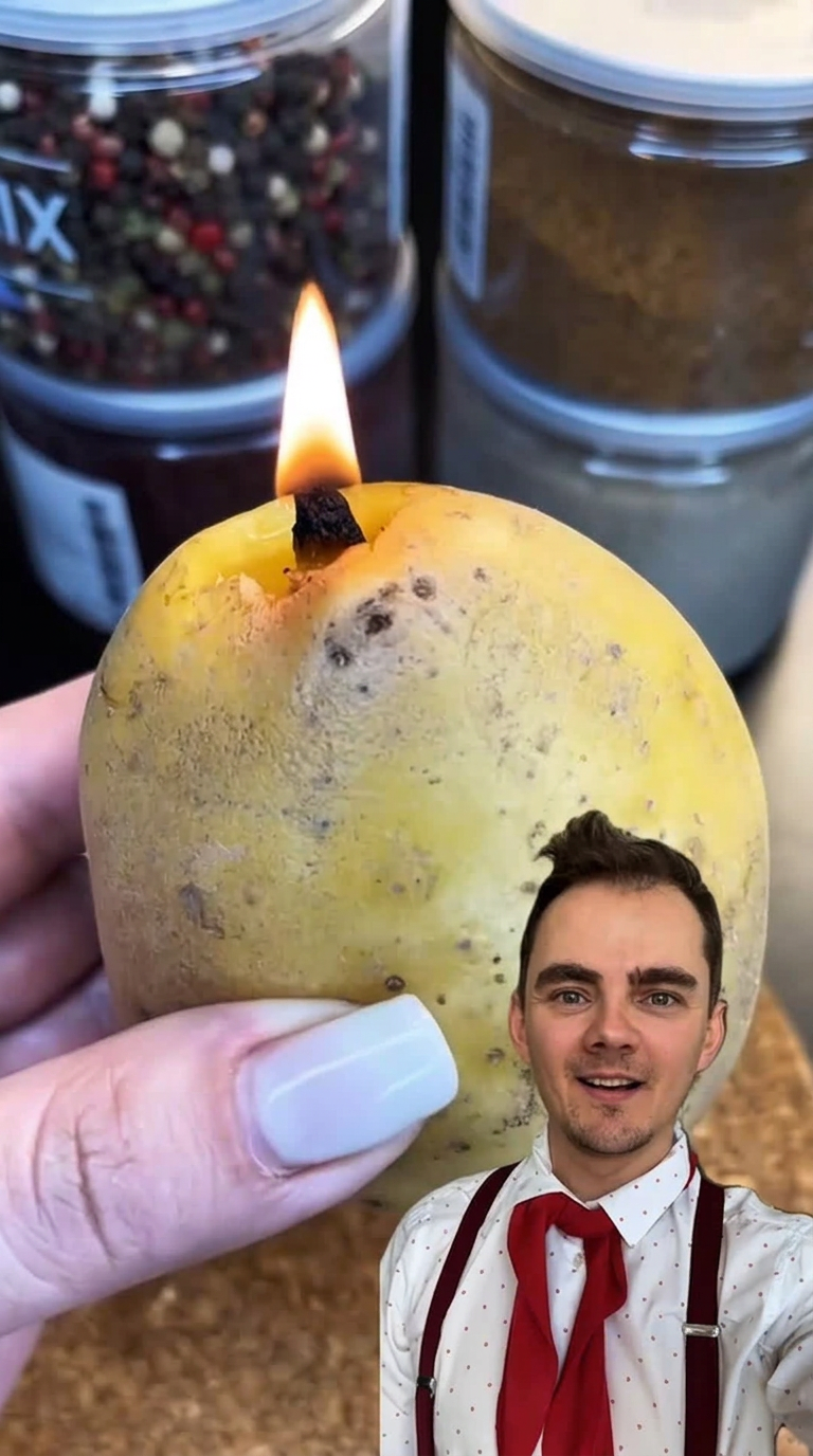 Potato oil lamp tutorial