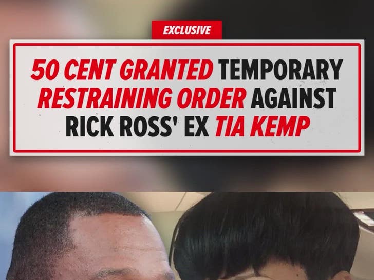 50 Cent granted temporary restraining order against Rick Ross' ex Tia Kemp
