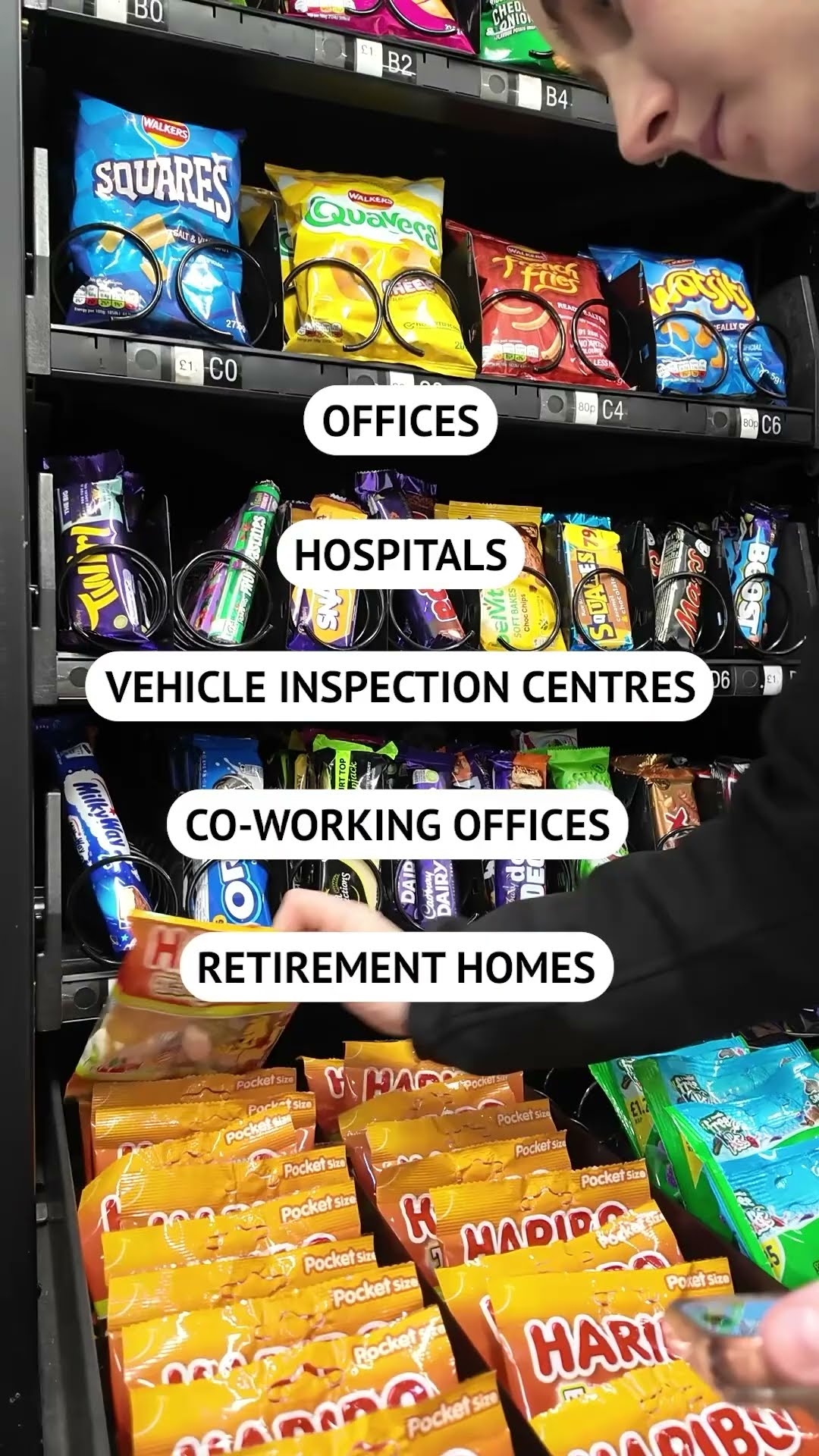 Best vending machine placement locations