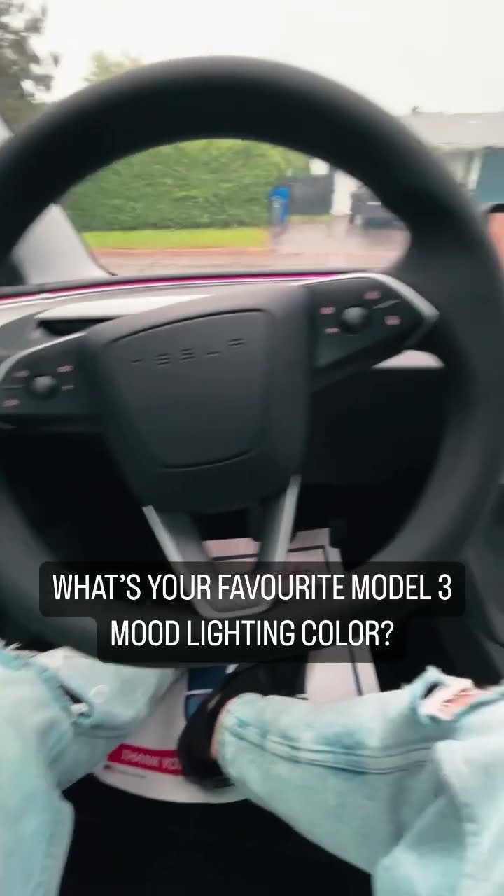 Mood lighting in new Model 3