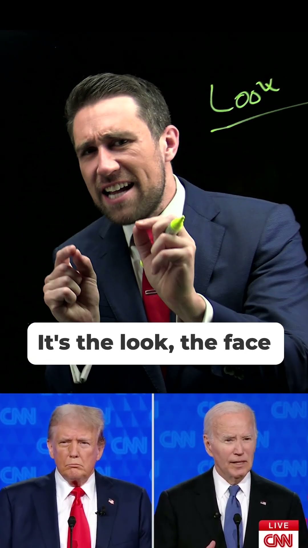 Analyzing Donald Trump's famous 'loser' look during debates