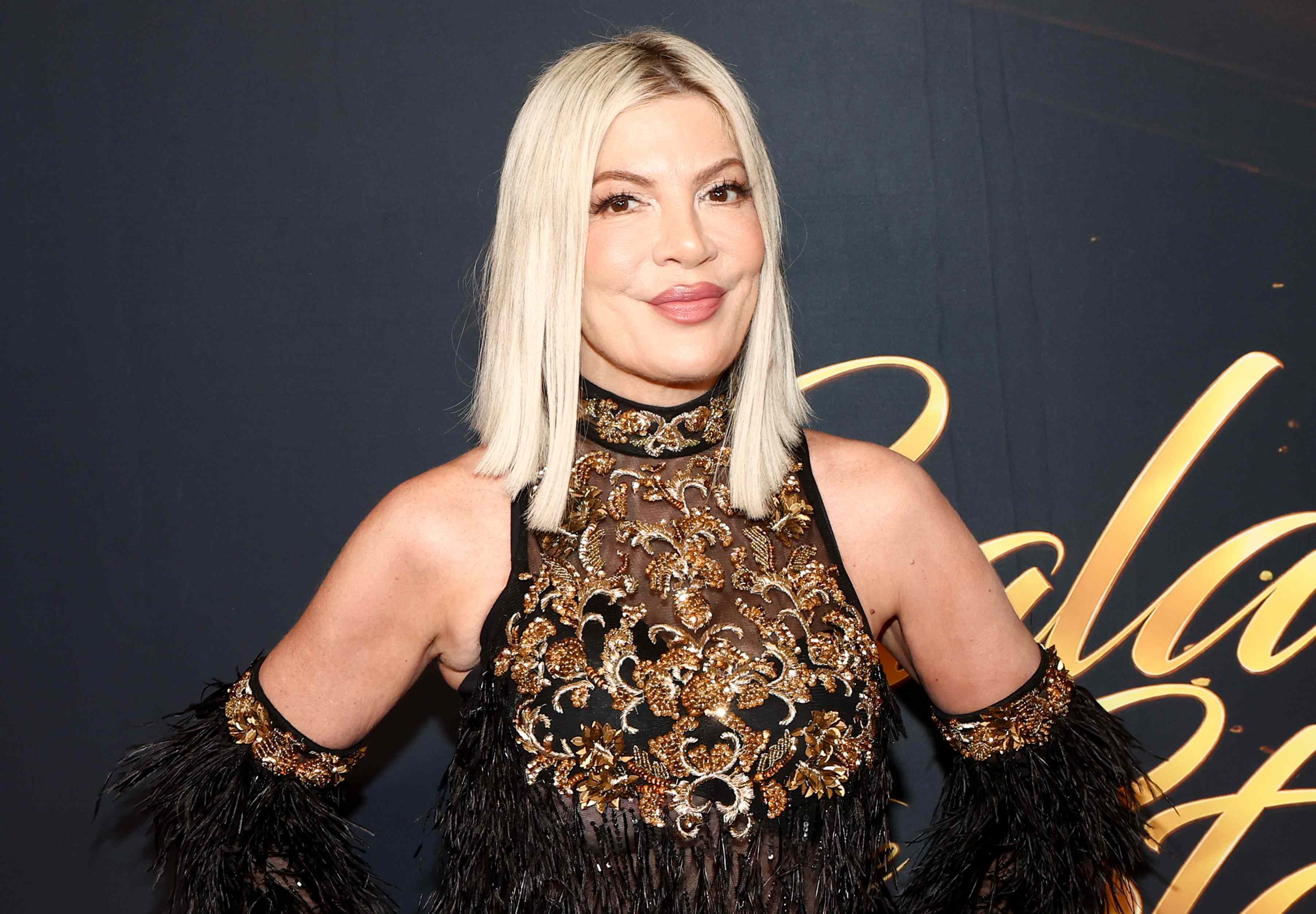 Tori Spelling's daughter Stella, 18, towers over her during rare joint outing