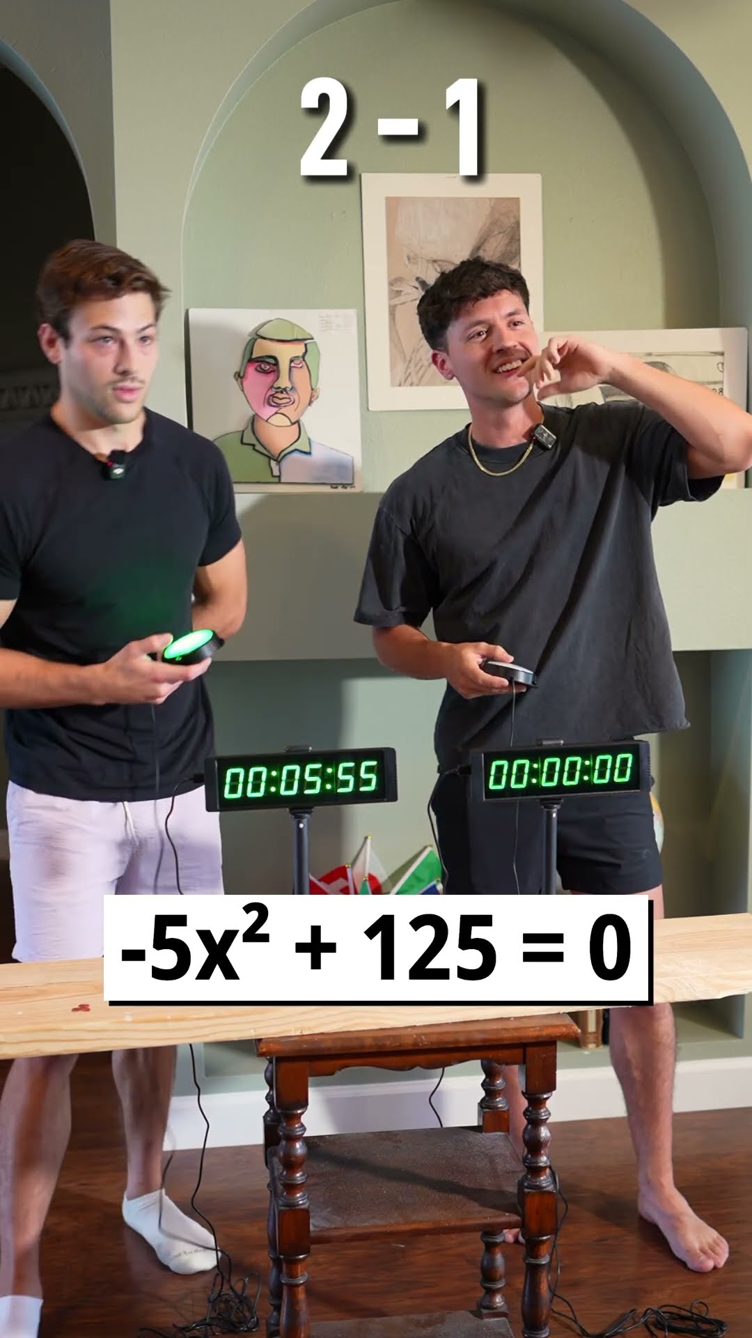Fast-paced math challenge: Who solves it first?