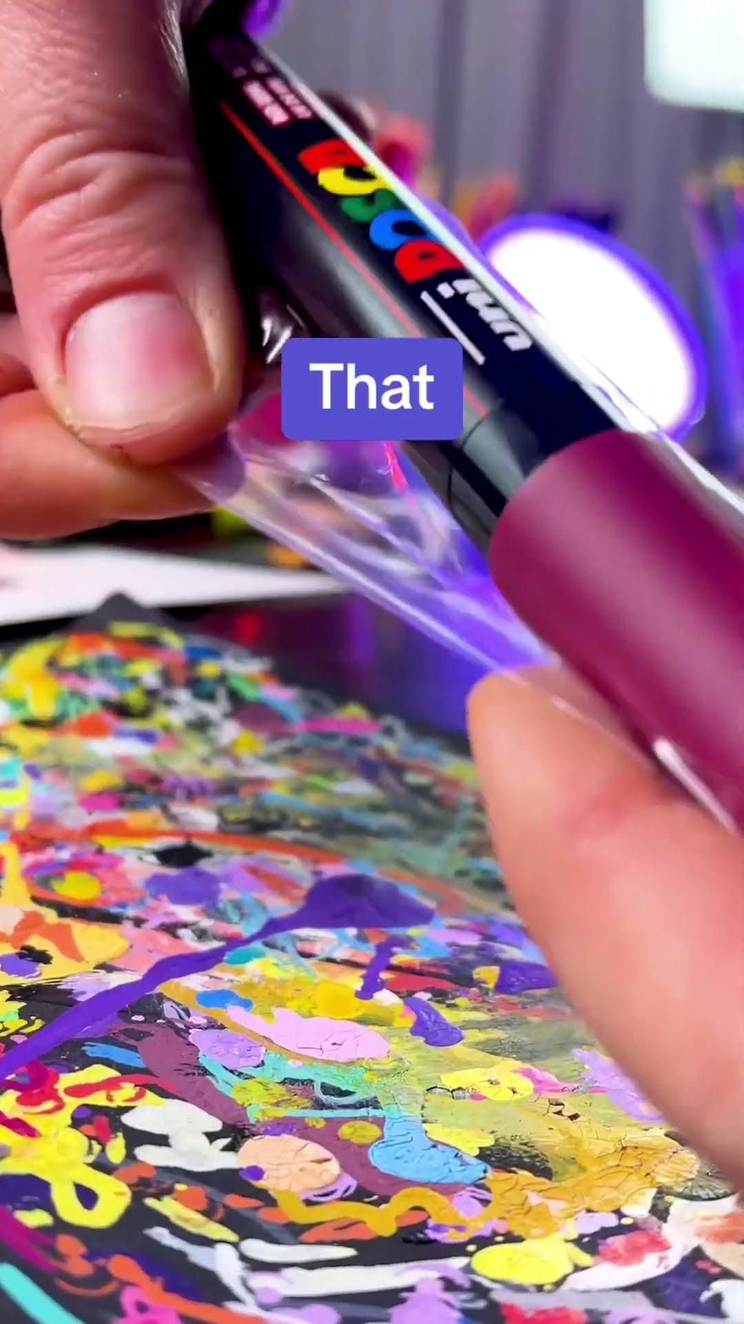 Painting @therock on actual rock (but with music)