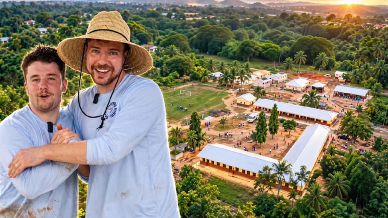 We built a village in Ghana with MrBeast
