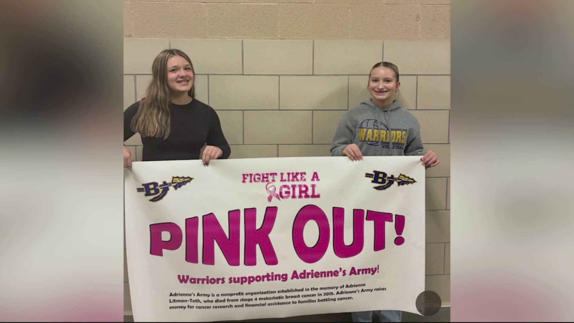 Student honors late mother and friend with Pink Out Day