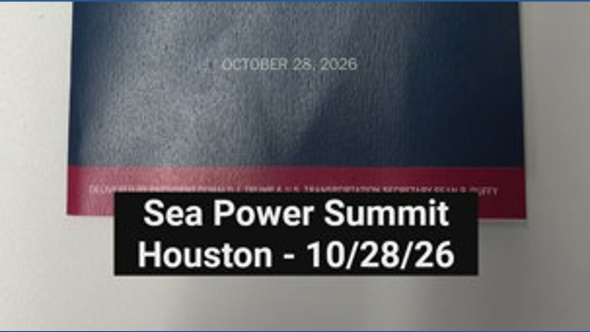 US DOT secretary in Houston for Sea Power Summit