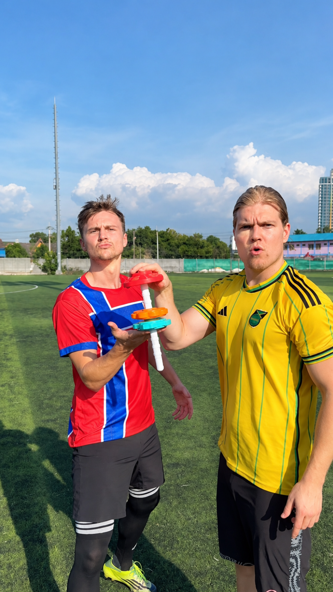 Testing football players' speed in a performance experiment