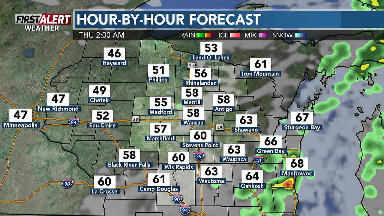 Strong thunderstorms continue tonight, cooler and windy Thursday